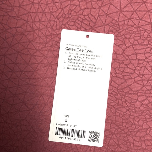 Lululemon Cates Tee *Veil - Picture 2 of 3